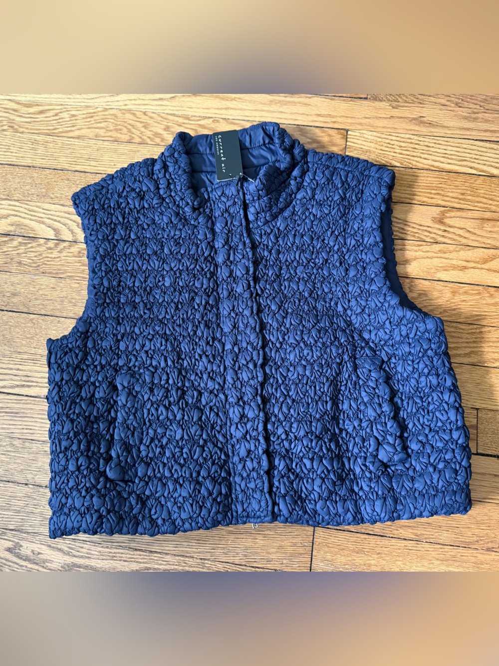 Current Air Quilted Navy Vest - Size Large - NWT
